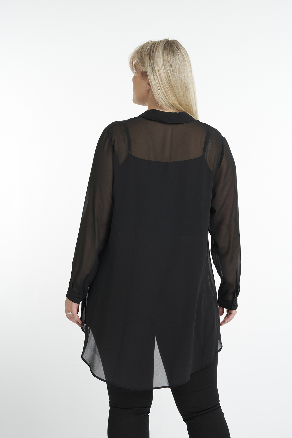 inhalen Vijfde Rechthoek Dames Transparante blouse | MS Mode