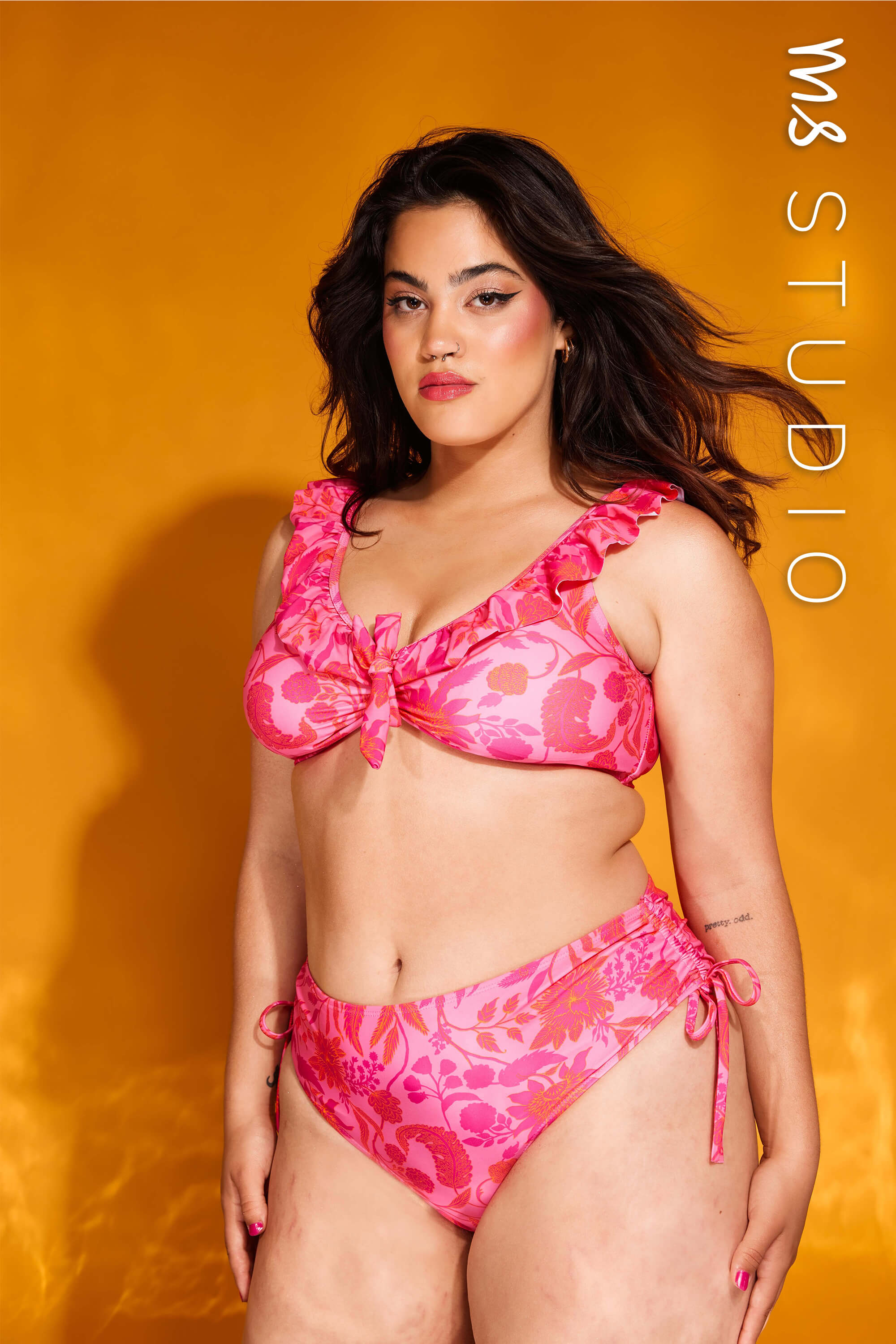 Gelijkenis schuif Egoïsme Dames Bikini topje met print Multi Pink-Rood bij MS Mode®